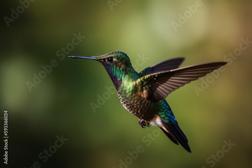3. Snap an action shot of a hummingbird in mid-flight