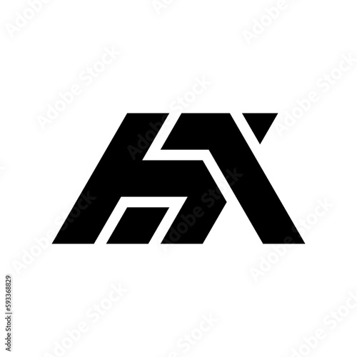 Letter HA creative monogram logo