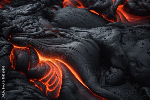 Hot lava flow. Generative AI.