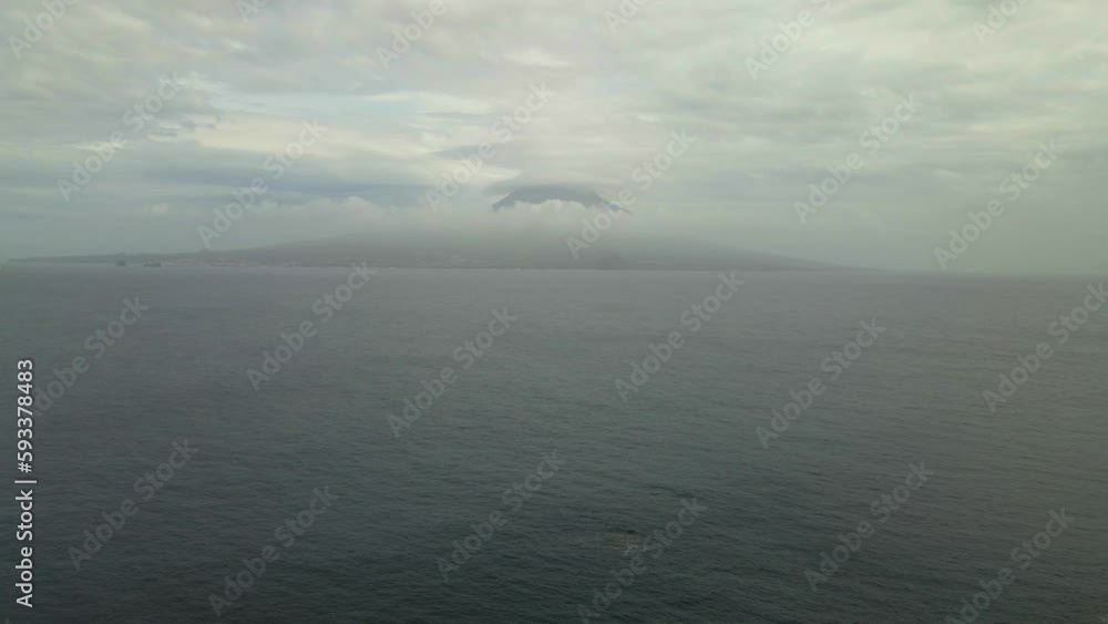 View of Mt. Pico from Horta, Faial in the Azores View of Mt. Pico from Horta, Faial in the Azores