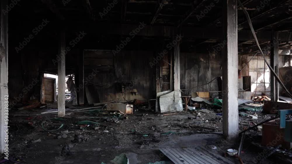 Burnt and destroyed residential premises Burnt and destroyed residential premises
