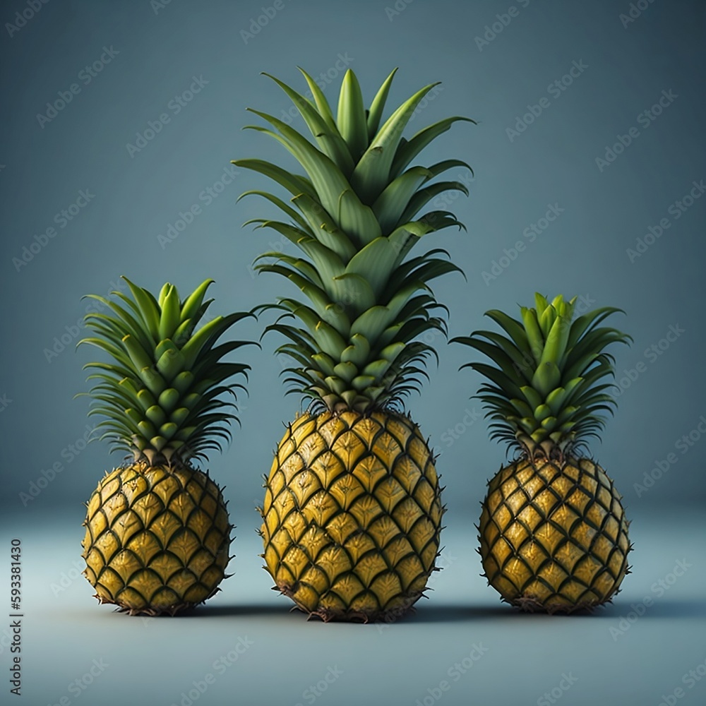 Pineapple, generated by AI