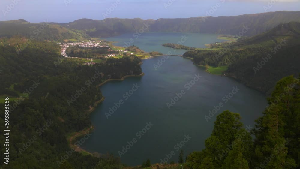 Sete Cidades in Sao Miguel, the Azores Sete Cidades in Sao Miguel, the Azores