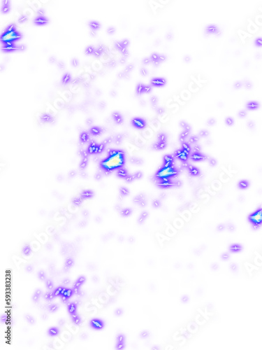 A transparent background with glowing blue purple spark particles.