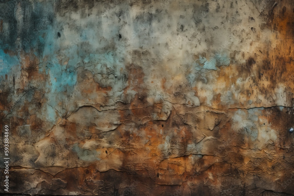 grunge texture background with cracks created with Generative AI technology