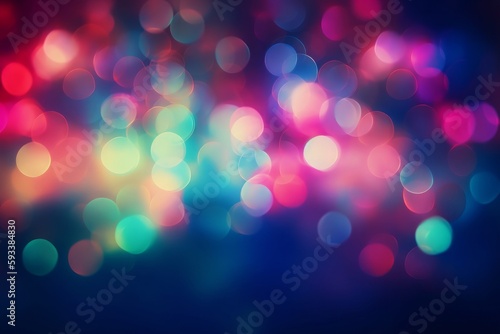 Festive Lights background created with Generative AI technology