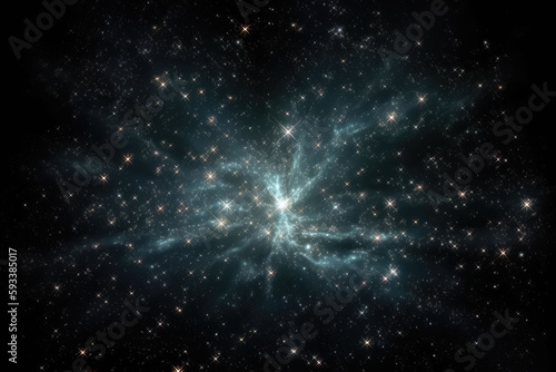 star field and nebula in the universe by generative AI