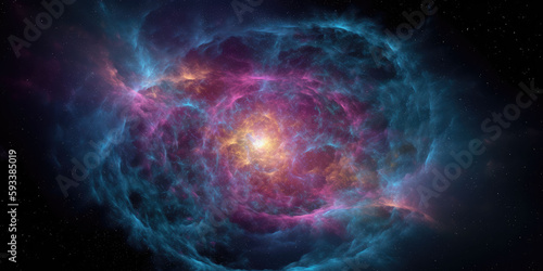 Colorful nebula in the universe by generative AI © Gary