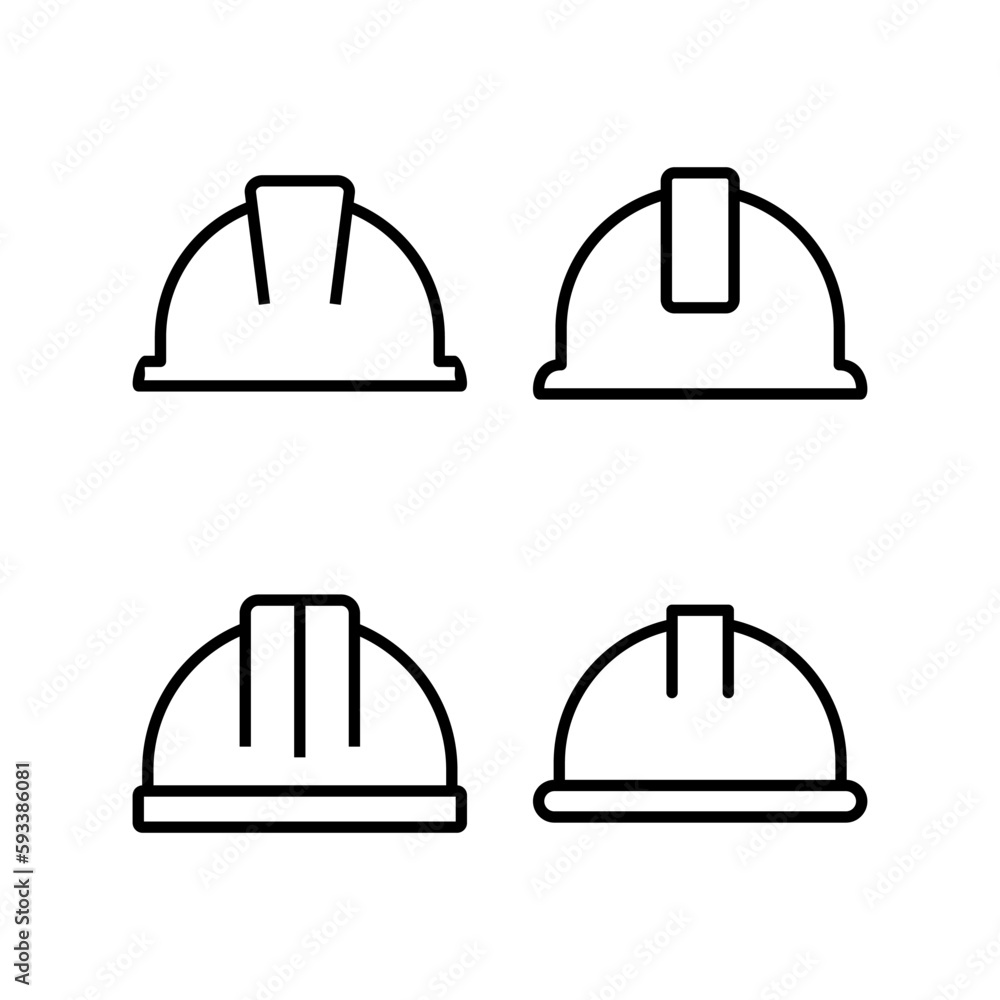 Helmet icon vector illustration. Motorcycle helmet sign and symbol. Construction helmet icon. Safety helmet Helmet icon vector illustration. Motorcycle helmet sign and symbol. Construction helmet icon. Safety helmet