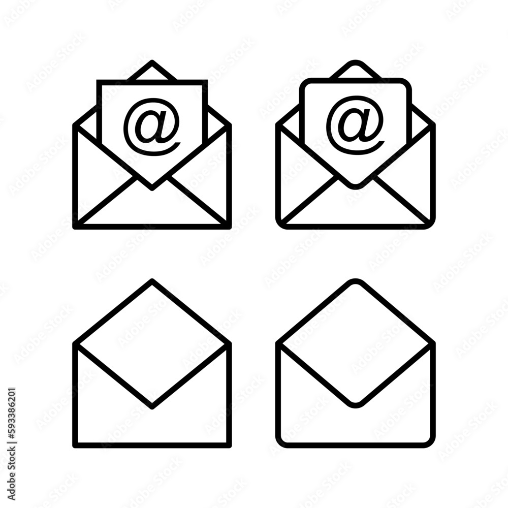 Mail icon vector illustration. email sign and symbol. E-mail icon. Envelope icon Mail icon vector illustration. email sign and symbol. E-mail icon. Envelope icon