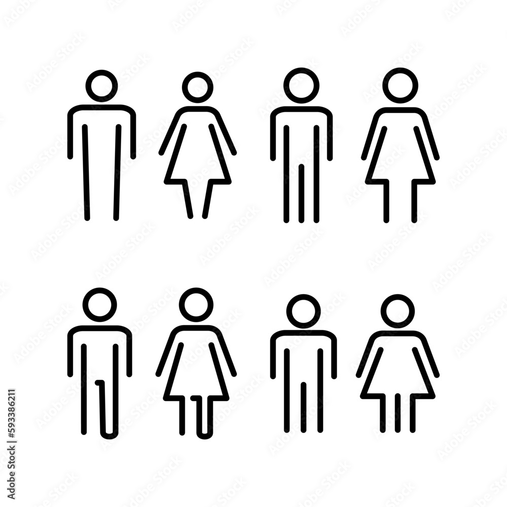 Man and woman icon vector illustration. male and female sign and symbol. Girls and boys Man and woman icon vector illustration. male and female sign and symbol. Girls and boys