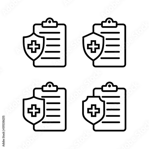 Medical insurance icon vector illustration. health insurance sign and symbol