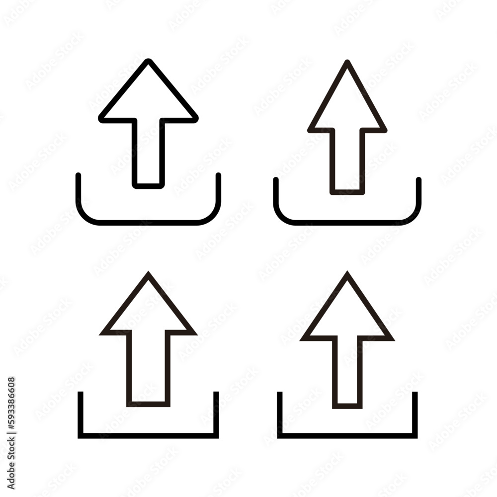 Upload icon vector illustration. load data sign and symbol Upload icon vector illustration. load data sign and symbol