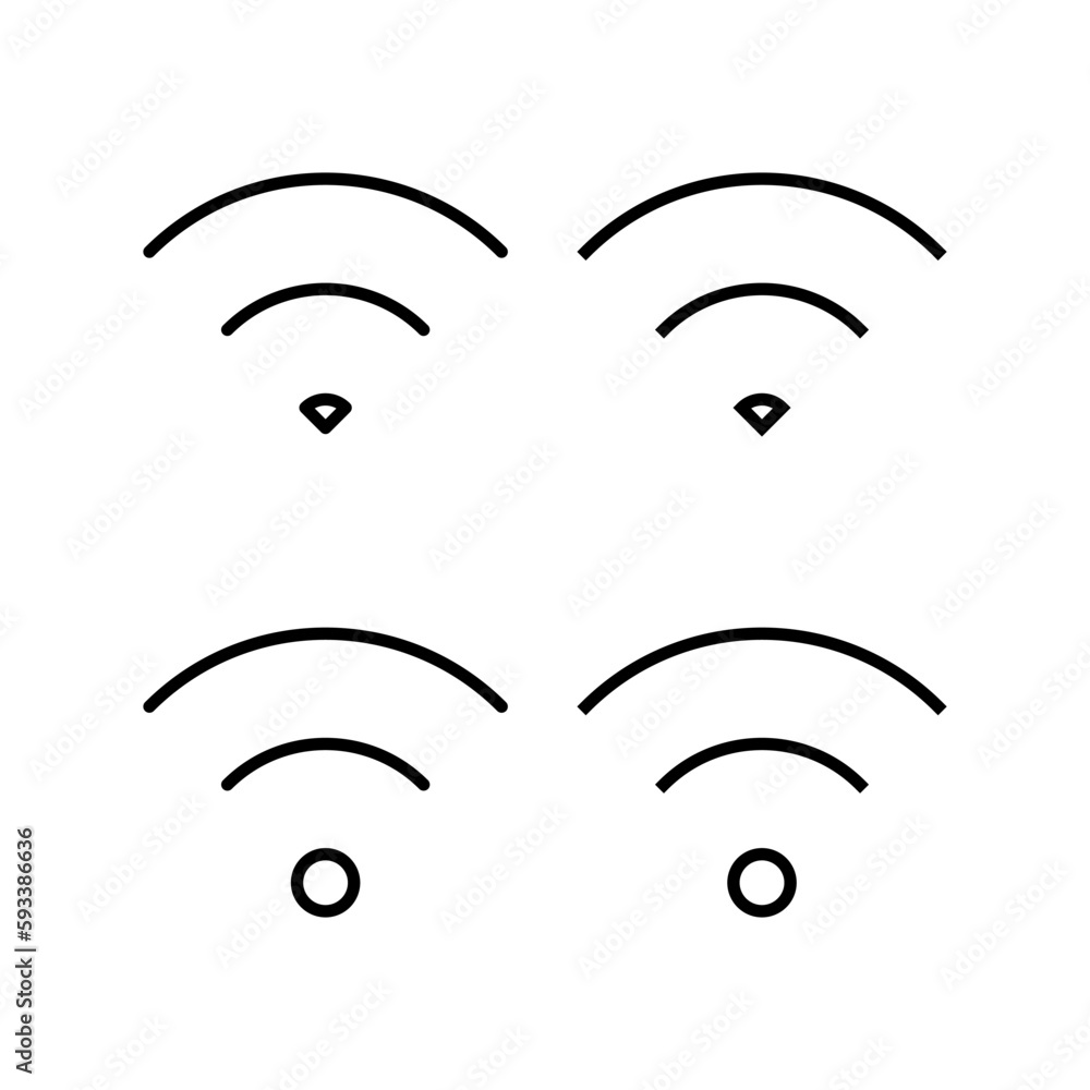 Wifi icon vector illustration. signal sign and symbol. Wireless icon Wifi icon vector illustration. signal sign and symbol. Wireless icon