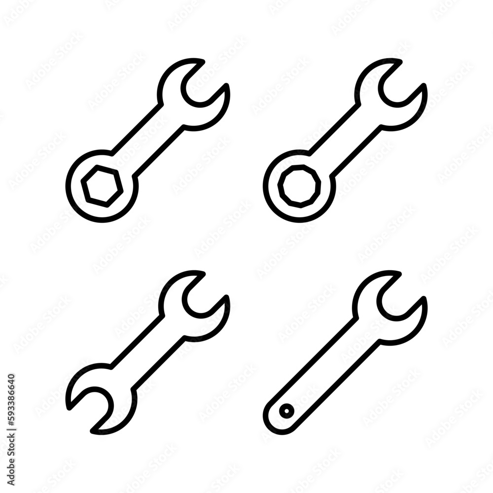 Wrench icon vector illustration. repair icon. tools sign and symbol Wrench icon vector illustration. repair icon. tools sign and symbol