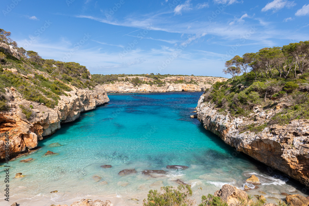 Majorca beach: Vista frontal de 