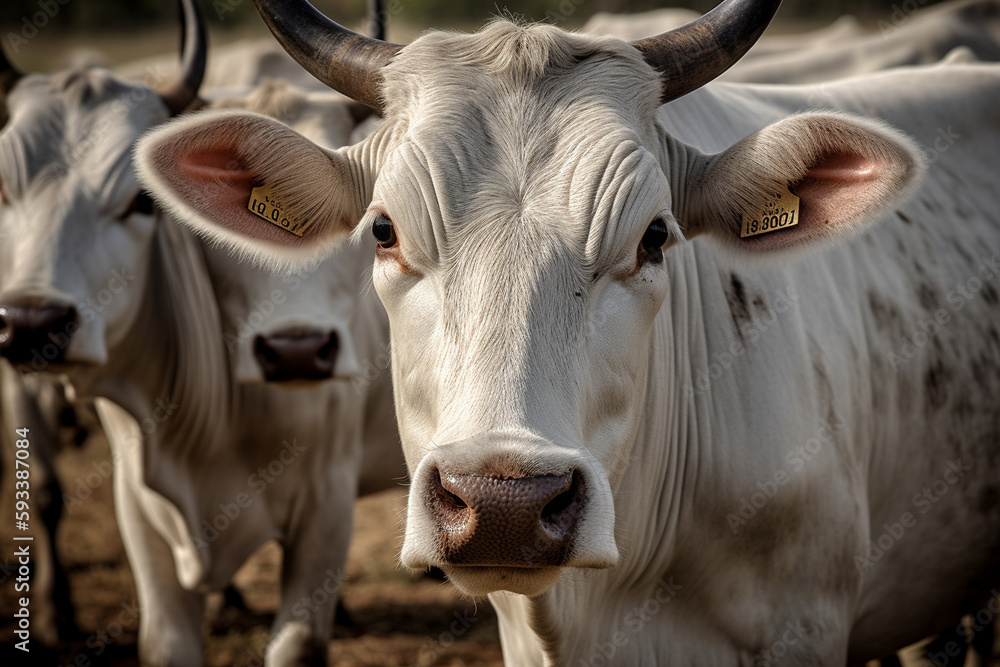 Cattle in the field - agribusiness - AI Technology Cattle in the field - agribusiness - AI Technology