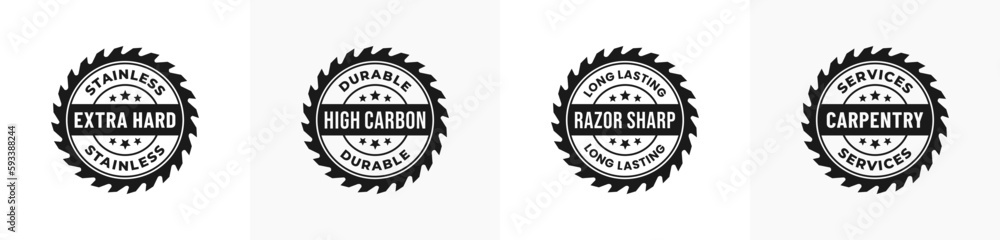 Circular saw blade vector or Circular saw blade logo vector isolated in flat style. Circular saw label vector isolated. saw circle logo trendy design template for product packaging. Circular saw blade vector or Circular saw blade logo vector isolated in flat style. Circular saw label vector isolated. saw circle logo trendy design template for product packaging.