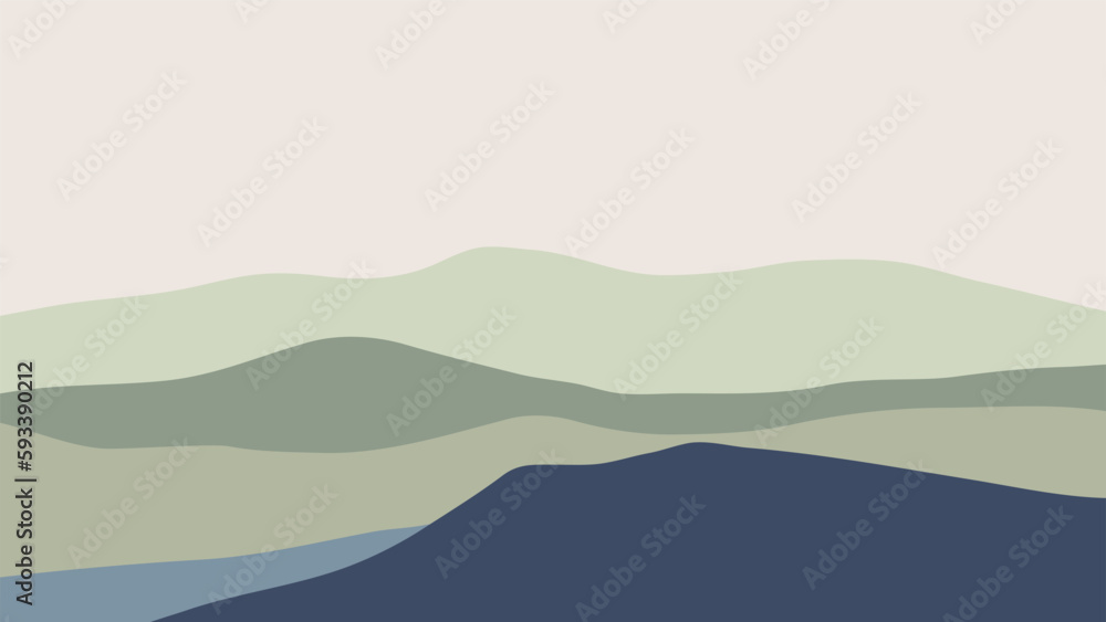 mountain landscape illustration mountain landscape illustration