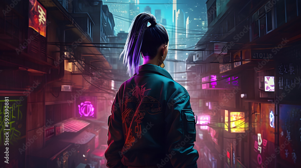 Anime Girl Cyberpunk Anime Girl Cyberpunk