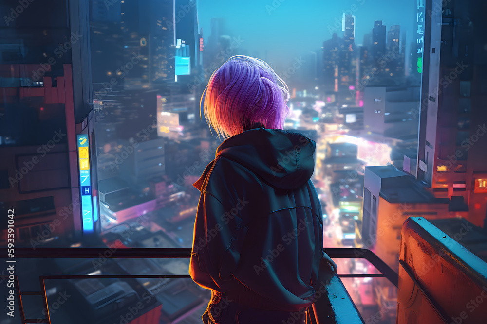 Anime Girl Cyberpunk Anime Girl Cyberpunk