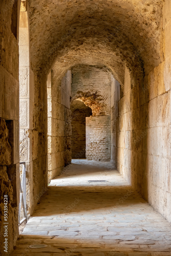 Fototapeta premium Secret passage in a old castle 