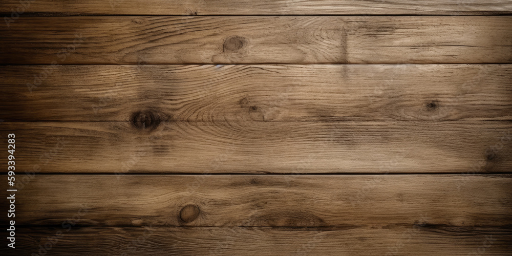 Naklejka premium Wooden texture may used as background. Generative AI