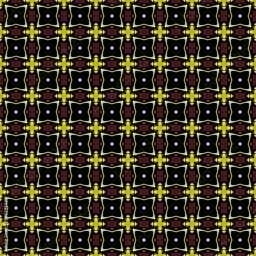 Seamless Wallpaper Backdrop Graphical Decorative Funky Digital Template Geometry Monochrome Fashion Beautiful Vintage Luxury Textile Structure Art Geometric Print Fabric Texture Background Pattern.