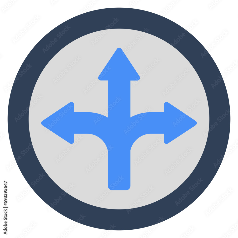 Modern design icon of directional arrows Modern design icon of directional arrows