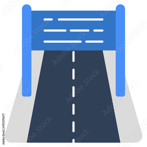 A premium download icon of highway 