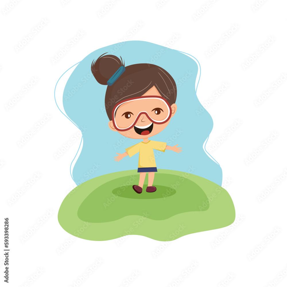 Happy International Children's Day greeting card. It is celebrated annually in honor of children, whose date of observance varies by country. Happy International Children's Day greeting card. It is celebrated annually in honor of children, whose date of observance varies by country.