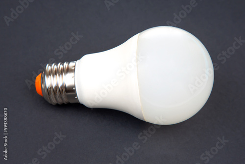 white LED lamp. electricity in modern devices