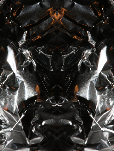 Illusion colorful aluminum foliage psychedelic design shiny stories modern tech party fliers background high quality big size prints
