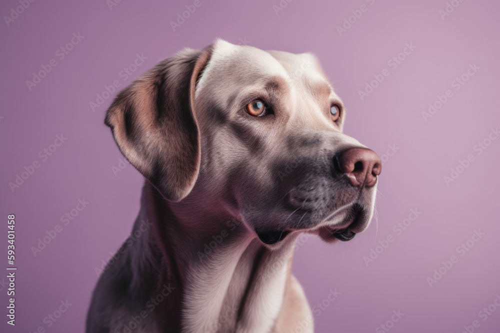Dog portrait with copy space Dog portrait with copy space
