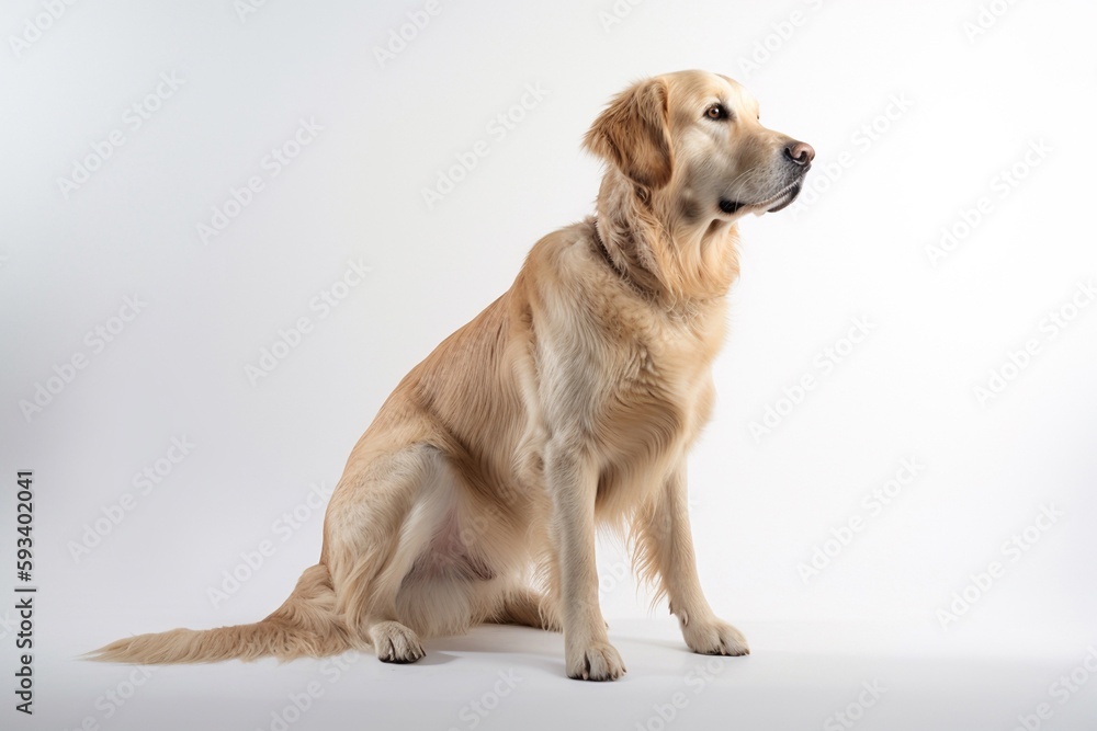 golden retriever isolated on white golden retriever isolated on white