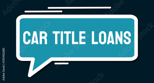 Car Title Loans - Loans secured by a borrower's car title.