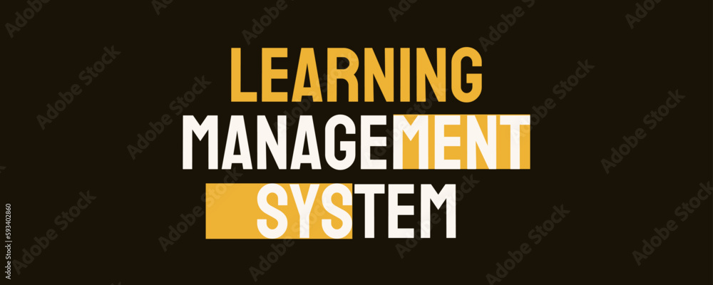 LMS Learning Management System - Online platform for managing and delivering educational courses