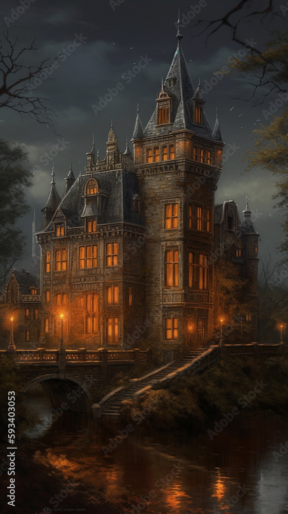 Mansion at Night