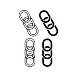 creative set Chain symbol icon vecor illustration