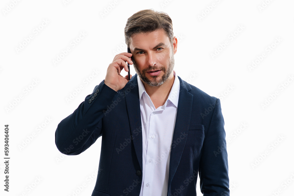 Handsome business man in suit using mobile phone, isolated studio background. Portrait of middle aged millennial hispanic businessman using cellphone. Guy with smartphone isolated studio background. Handsome business man in suit using mobile phone, isolated studio background. Portrait of middle aged millennial hispanic businessman using cellphone. Guy with smartphone isolated studio background.