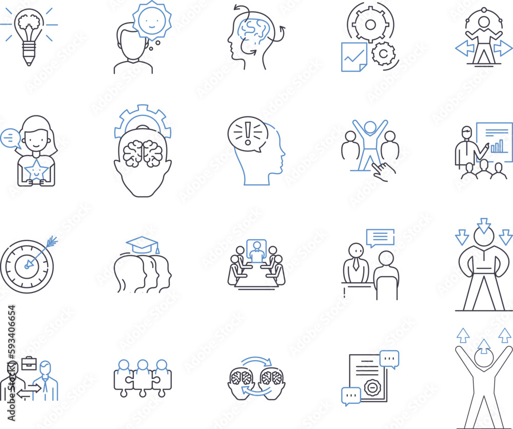Corporation progress outline icons collection. Growth, Expansion, Progress, Development, Advancement, Expansion, Profits vector and illustration concept set. Expansion, Expansion, Mergers linear signs