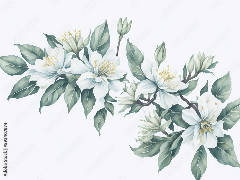 Wallpaper lilies, Generativa AI