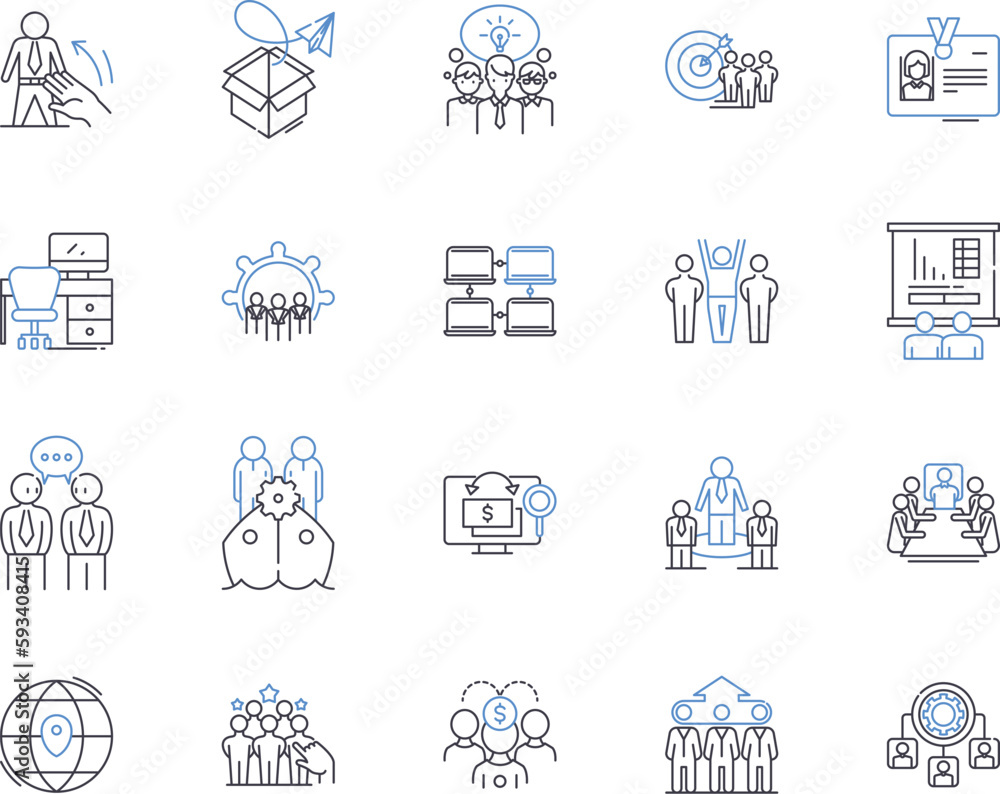 Business conference outline icons collection. Business, conference, seminar, symposium, forum, presentation, workshop vector and illustration concept set. trade, summit, expo linear signs Business conference outline icons collection. Business, conference, seminar, symposium, forum, presentation, workshop vector and illustration concept set. trade, summit, expo linear signs