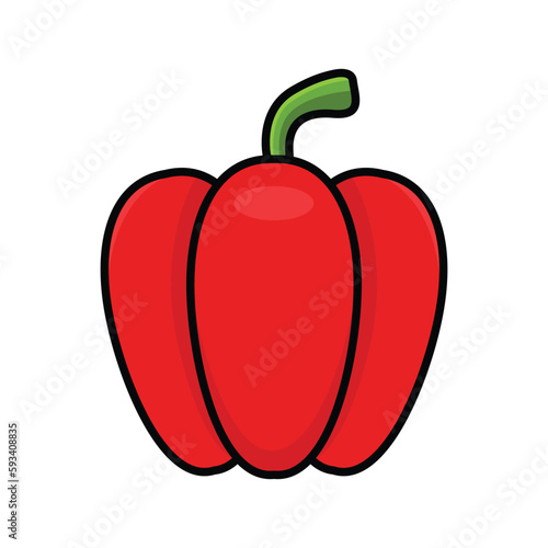 paprika icon vector design template in white background