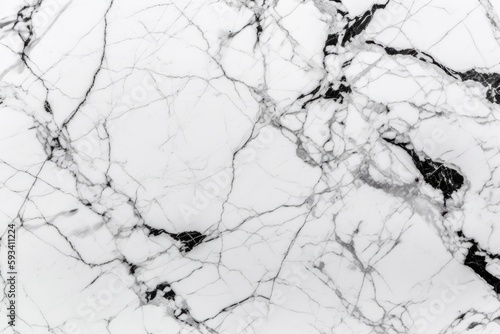 black and white marble texture background. Generative AI