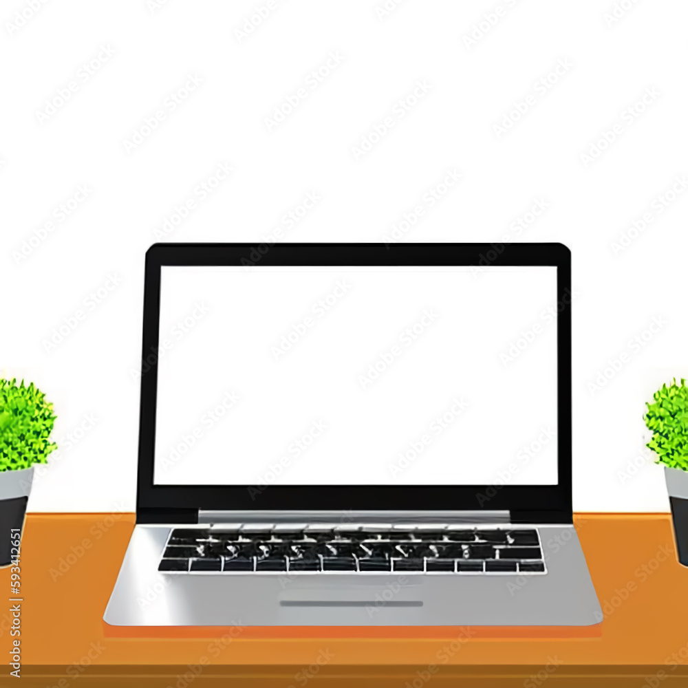 laptop computer with blank screen laptop computer with blank screen