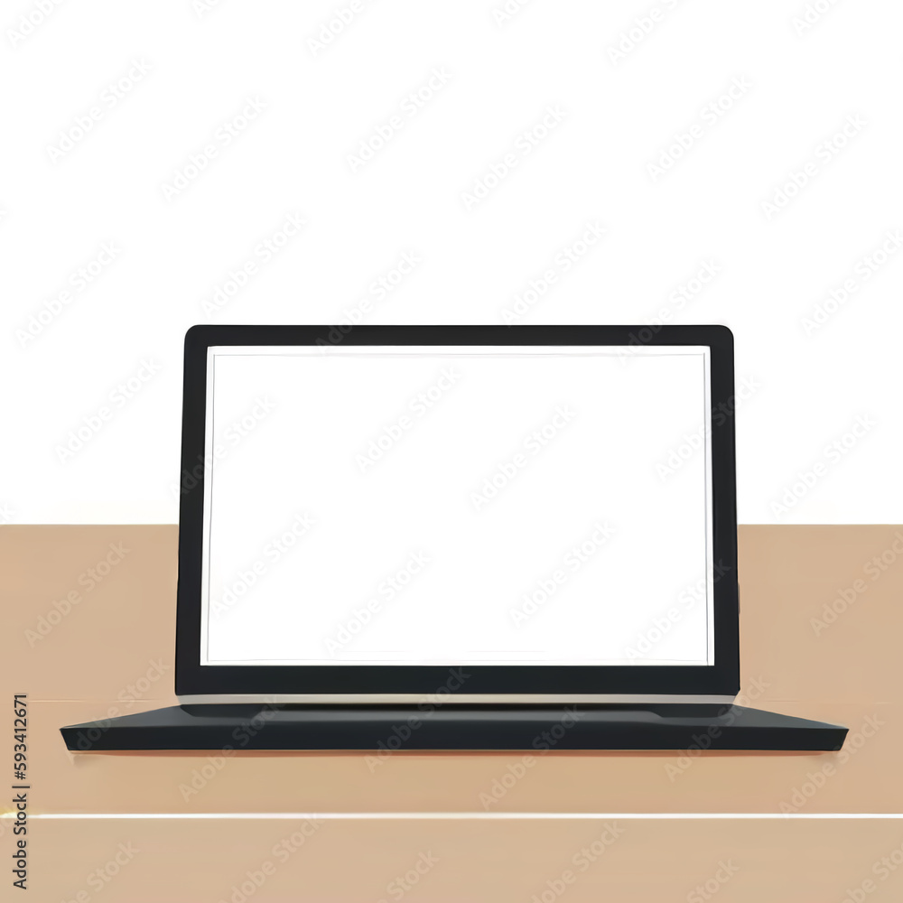 laptop computer with blank screen laptop computer with blank screen