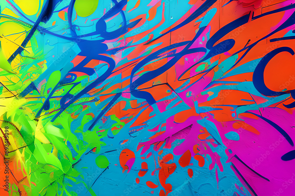 abstract background with color splash art