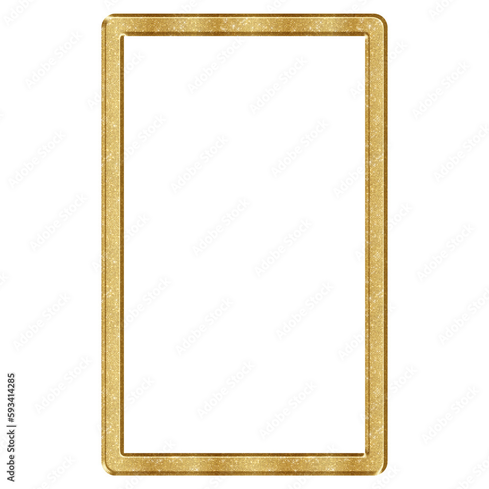 Gold Metal Textured Rectangular Border frame Gold Metal Textured Rectangular Border frame