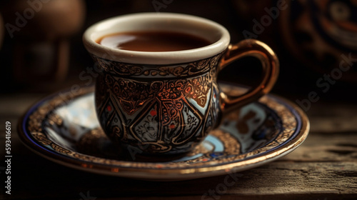 A Delicious Cup of Turkish Coffee to Warm Your Soul Generative AI photo